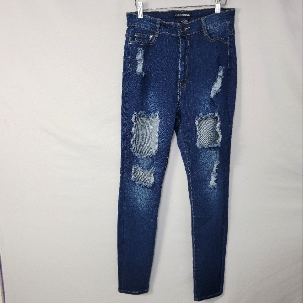 Women's NWOT Distressed Fashion Nova Jeans